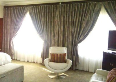 Curtain with TV